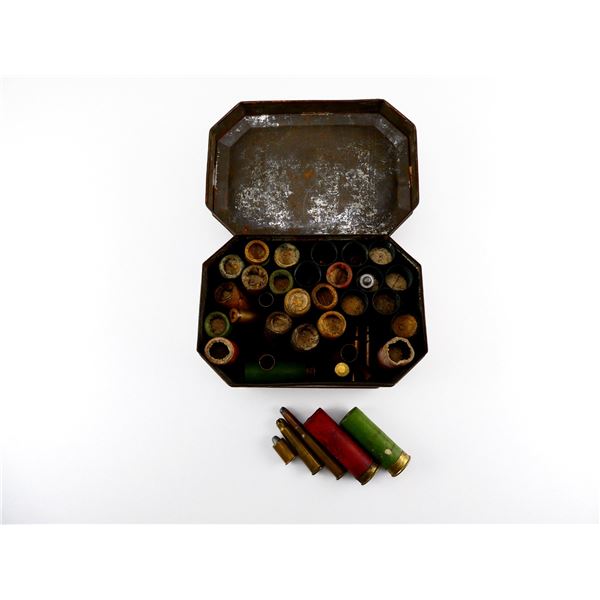 ASSORTED 10 GAUGE SHOT SHELL AMMO / RELOADED .455 WEBLEY AMMO / .303 BR AMMO AND NON-PRIMED BRASS CA