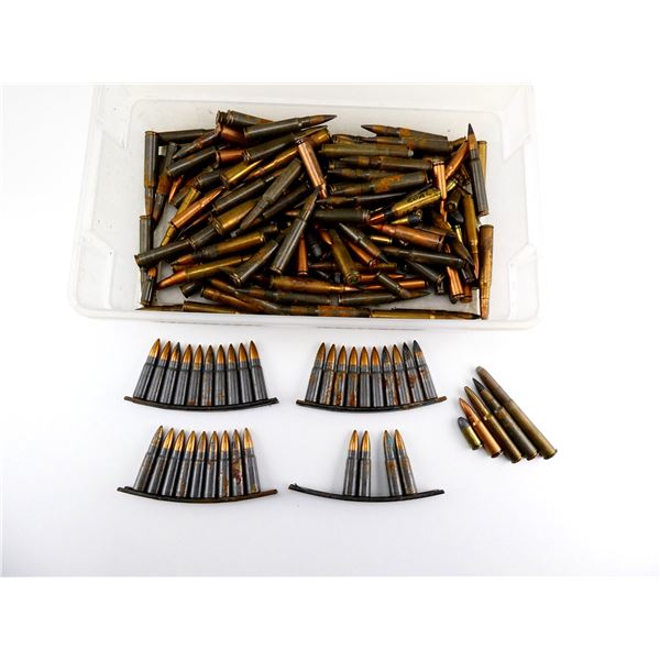 ASSORTED MILITARY AMMO AND RELOADED AMMO LOT