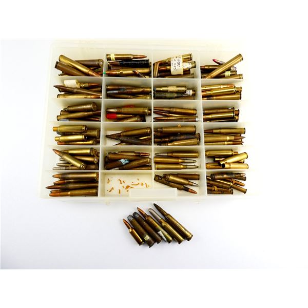 RELOADED ASSORTED AMMO / PRIMED / NON-PRIMED CASES AND DUMMY RNDS  LOT