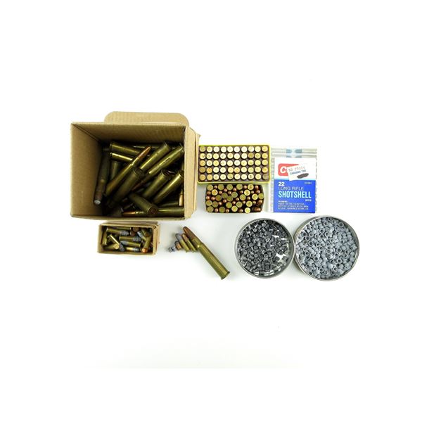 ASSORTED AMMO AND PELLETS LOT