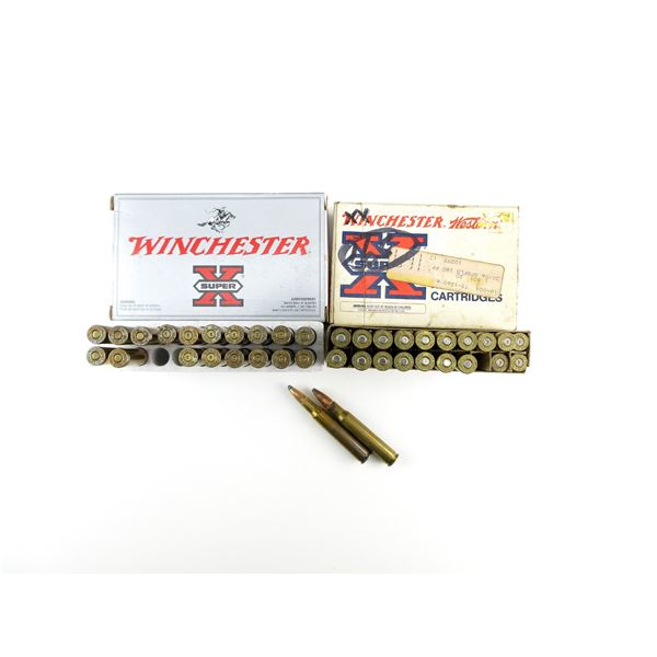 ASSORTED WINCHESTER .30-06 SPRG AMMO AND NON-PRIMED BRASS CASES LOT