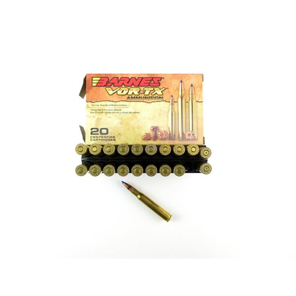 BARNES VOR-TX .30-06 SPRG AMMO AND NON-PRIMED BRASS CASES LOT