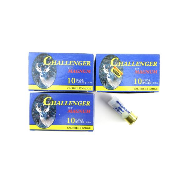 CHALLENGER 12 GAUGE 2 3/4" MAGNUM SHOT SHELL AMMO LOT