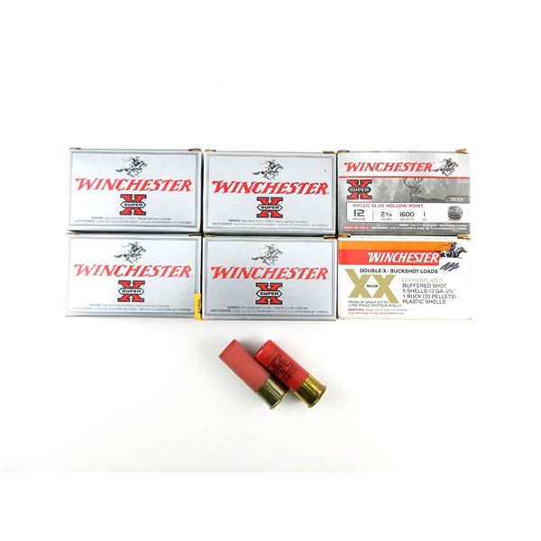 ASSORTED WINCHESTER 12 GAUGE 2 3/4" SHOT SHELL AMMO LOT