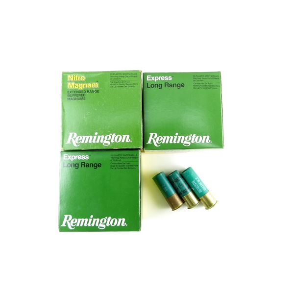 ASSORTED REMINGTON 12 GAUGE 2 3/4" AND 3" SHOT SHELL AMMO LOT