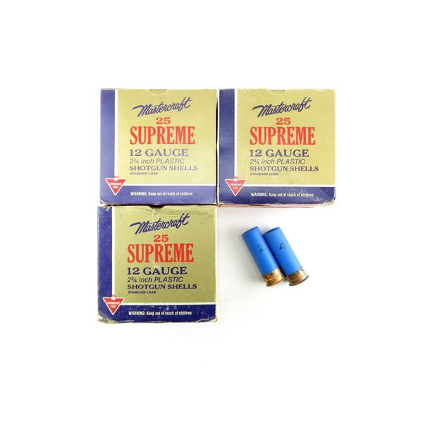ASSORTED MASTERCRAFT 12 GAUGE 2 3/4" SHOT SHELL AMMO LOT