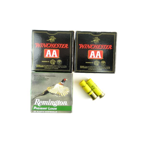 ASSORTED WINCHESTER AND REMINGTON 20 GAUGE 2 3/4" SHOT SHELL AMMO LOT