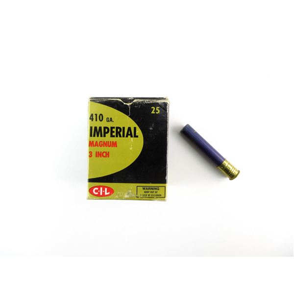 IMPERIAL .410 GAUGE 3" MAGNUM SHOT SHELL AMMO LOT