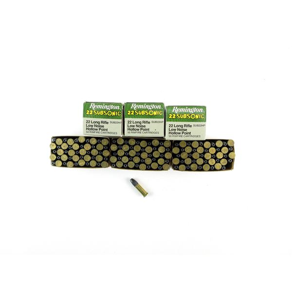 REMINGTON .22 LR SUBSONIC AMMO LOT