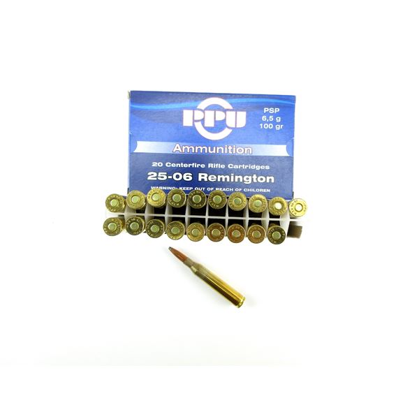 PPU .25-06 REM AMMO LOT