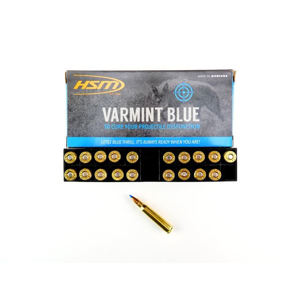 HSM VARMINT BLUE .223 REM AMMO LOT