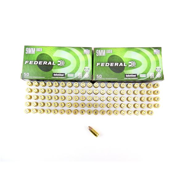 FEDERAL BALLISTICLEAN 9MM LUGER AMMO LOT
