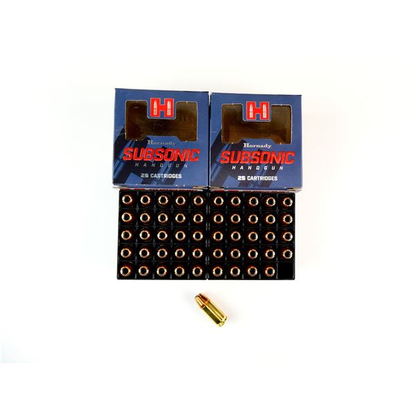 HORNADY SUBSONIC 9MM LUGER AMMO LOT