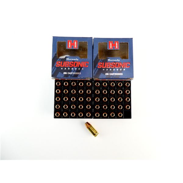 HORNADY SUBSONIC 9MM LUGER AMMO LOT