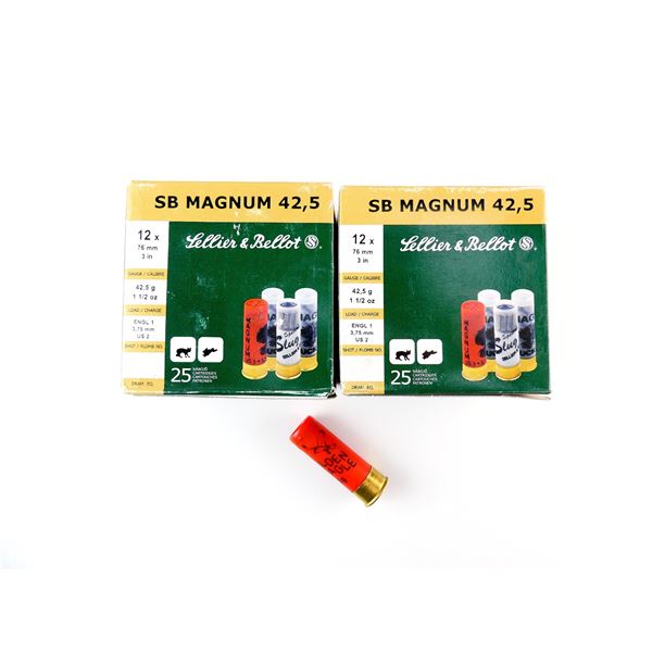 SELLIER & BELLOT 12 GAUGE 3" MAGNUM SHOT SHELL AMMO LOT