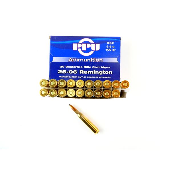 PPU .25-06 REM AMMO LOT