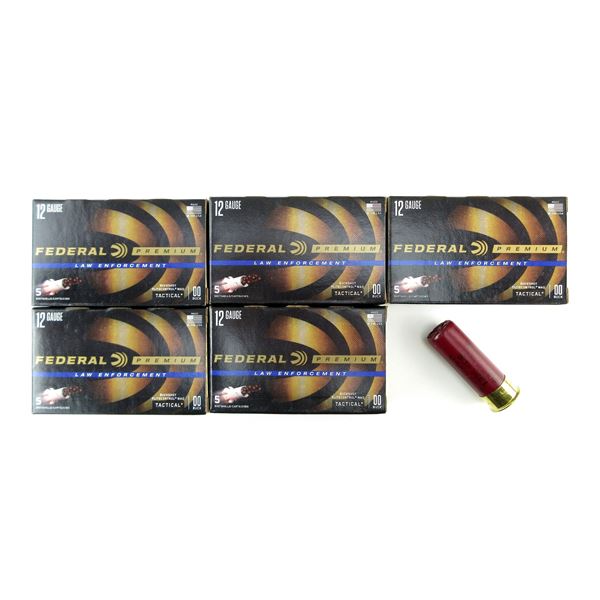 FEDERAL PREMIUM LAW ENFORCEMENT 12 GAUGE 2 3/4"SHOT SHELL AMMO LOT