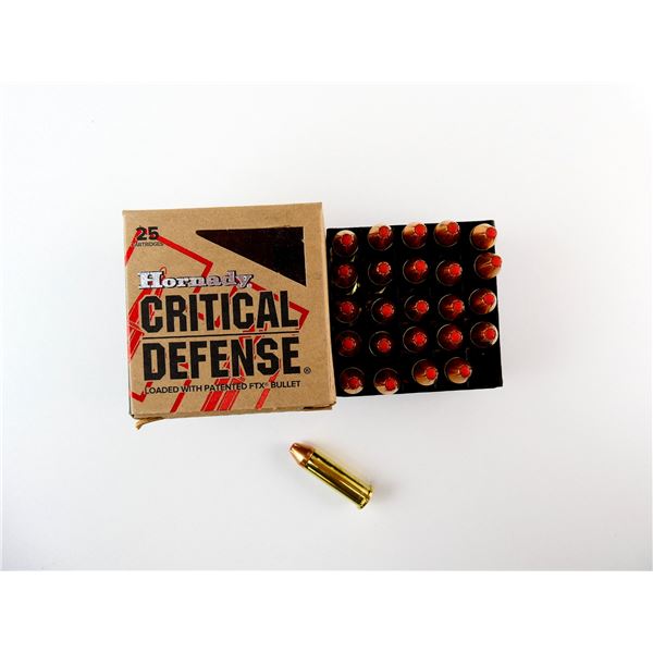 HORNADY CRITICAL DEFENSE .38 SPL AMMO LOT