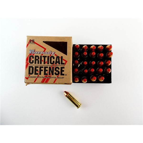 HORNADY CRITICAL DEFENSE .38 SPL AMMO LOT