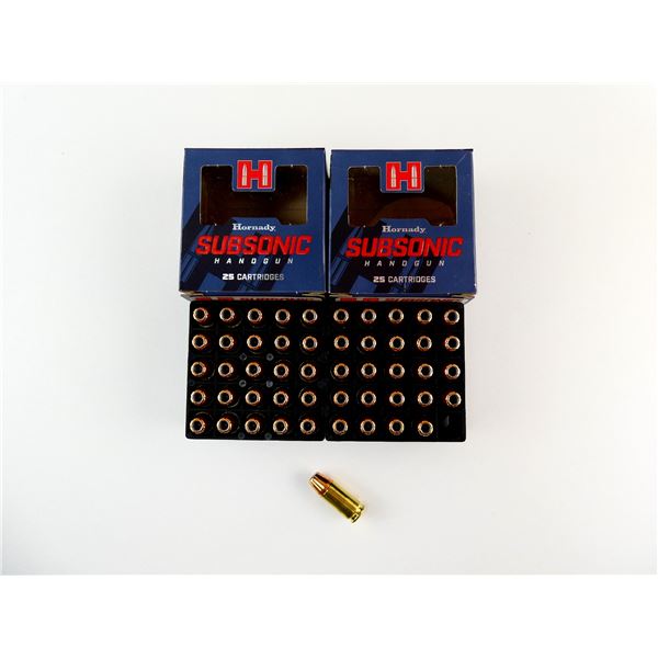 HORNADY SUBSONIC 9MM LUGER AMMO LOT