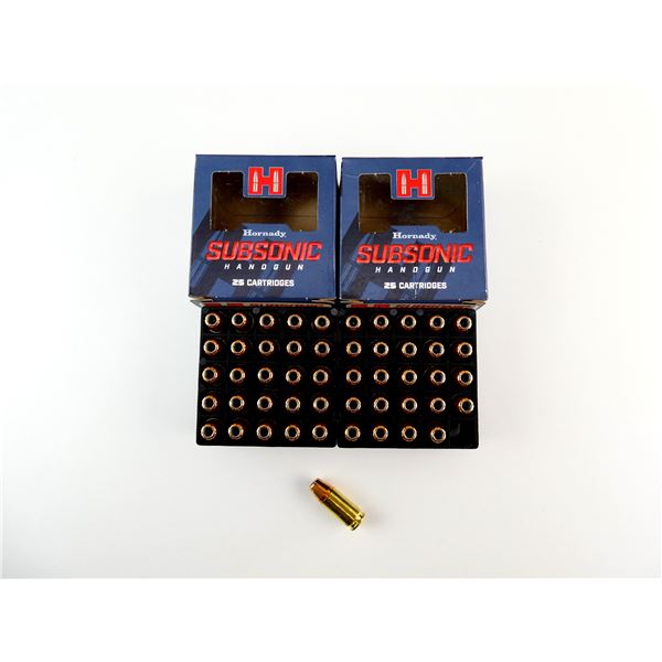 HORNADY SUBSONIC 9MM LUGER AMMO LOT