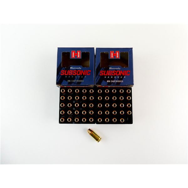 HORNADY SUBSONIC 9MM LUGER AMMO LOT