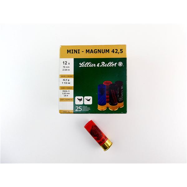 SELLIER & BELLOT 12 GAUGE 2 3/4" MAGNUM SHOT SHELL AMMO LOT