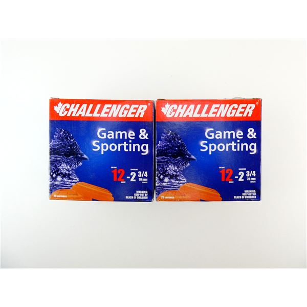 CHALLENGER 12 GAUGE 2 3/4" MAGNUM SHOT SHELL AMMO LOT