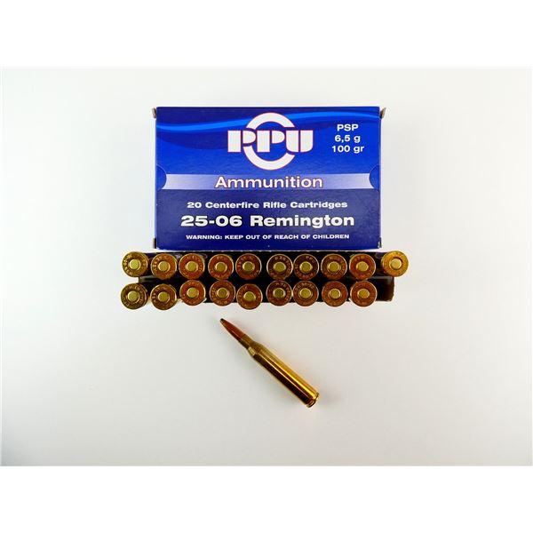 PPU .25-06 REM AMMO LOT