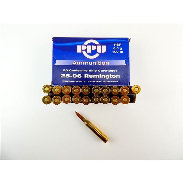PPU .25-06 REM AMMO LOT