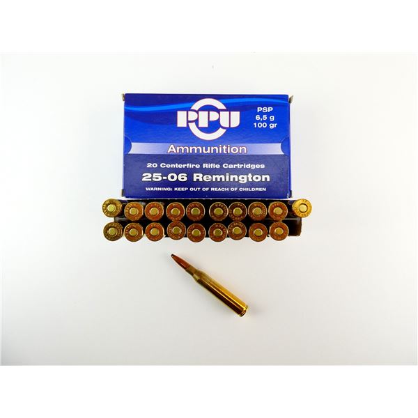 PPU .25-06 REM AMMO LOT