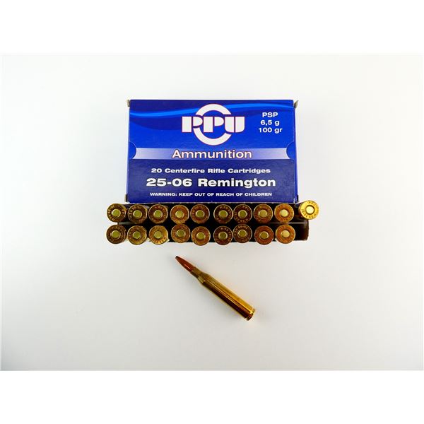 PPU .25-06 REM AMMO LOT
