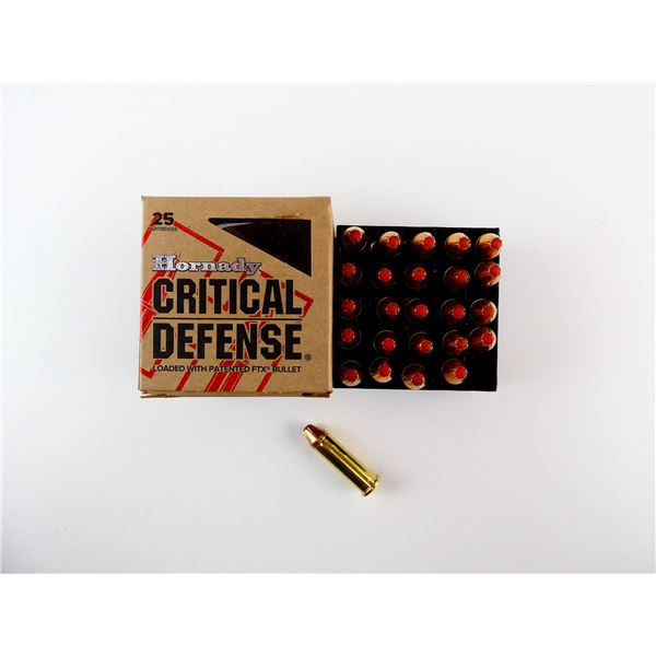 HORNADY CRITICAL DEFENSE .38 SPL AMMO LOT