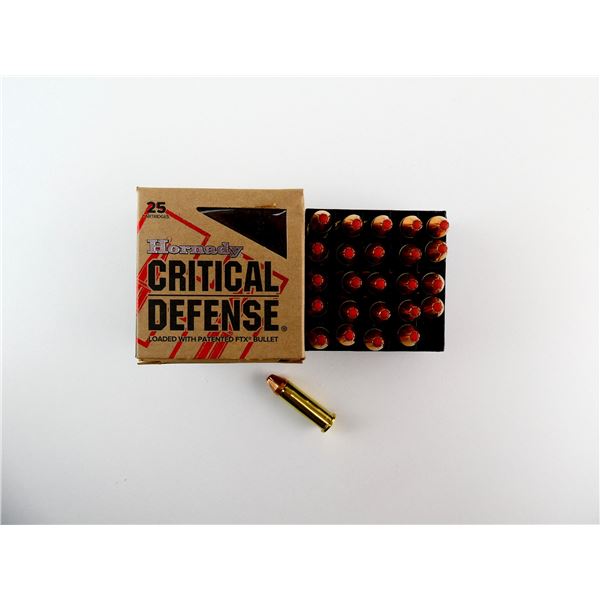 HORNADY CRITICAL DEFENSE .38 SPL AMMO LOT