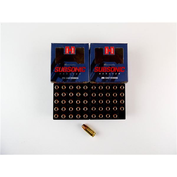 HORNADY SUBSONIC 9MM LUGER AMMO LOT