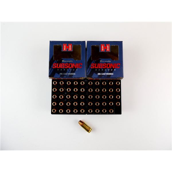 HORNADY SUBSONIC 9MM LUGER AMMO LOT