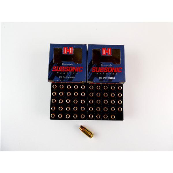 HORNADY SUBSONIC 9MM LUGER AMMO LOT