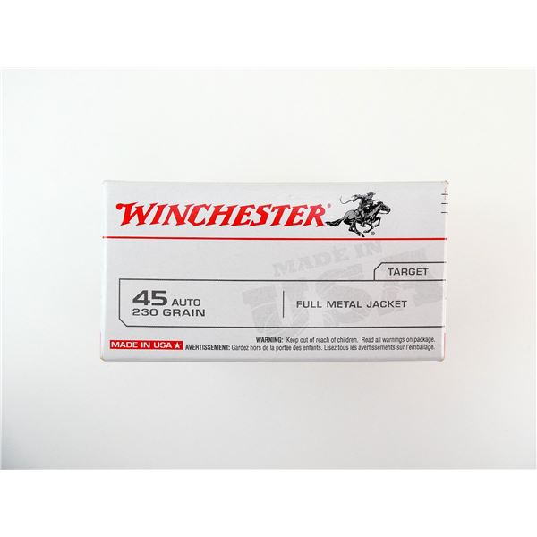 WINCHESTER .45 AUTO AMMO LOT