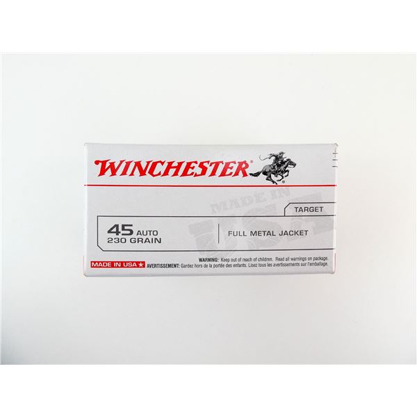 WINCHESTER .45 AUTO AMMO LOT