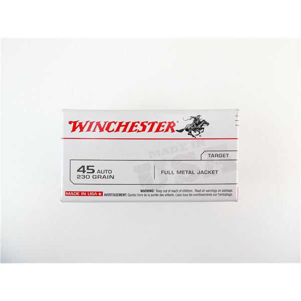 WINCHESTER .45 AUTO AMMO LOT