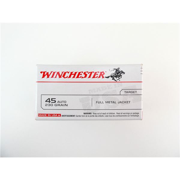 WINCHESTER .45 AUTO AMMO LOT