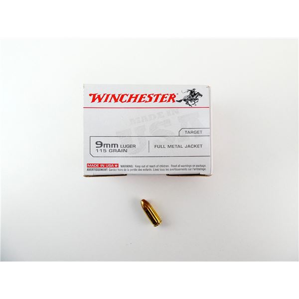 WINCHESTER 9MM LUGER AMMO LOT
