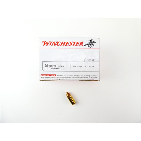 WINCHESTER 9MM LUGER AMMO LOT