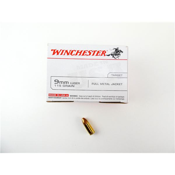 WINCHESTER 9MM LUGER AMMO LOT