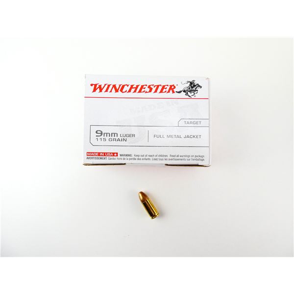 WINCHESTER 9MM LUGER AMMO LOT