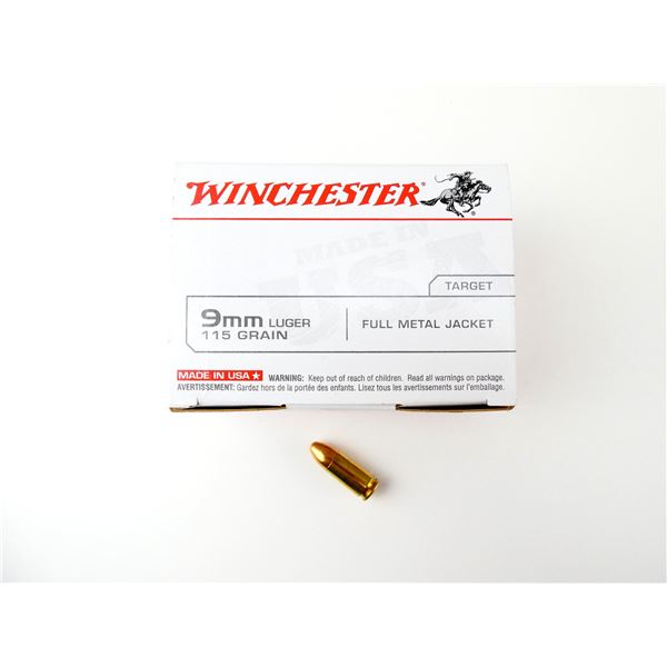 WINCHESTER 9MM LUGER AMMO LOT
