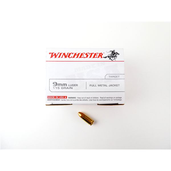 WINCHESTER 9MM LUGER AMMO LOT