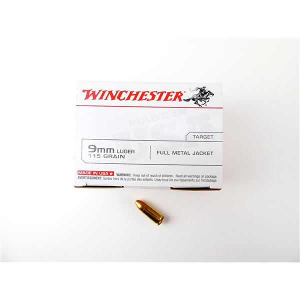 WINCHESTER 9MM LUGER AMMO LOT