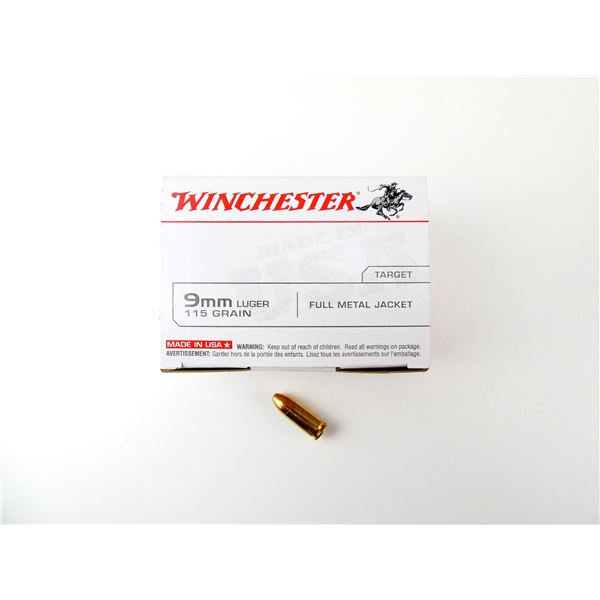 WINCHESTER 9MM LUGER AMMO LOT
