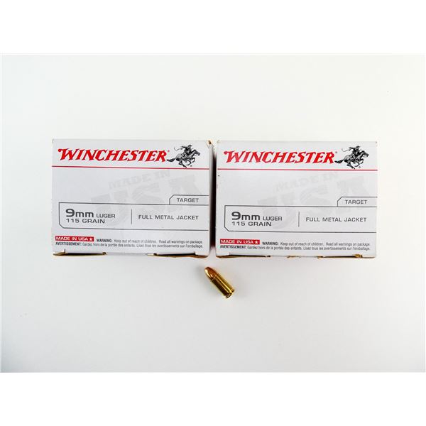 WINCHESTER 9MM LUGER AMMO LOT